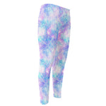 Galaxy Mermaid Scales Pattern Print Men's Compression Pants