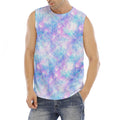 Galaxy Mermaid Scales Pattern Print Men's Fitness Tank Top