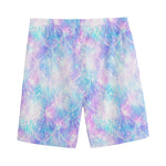 Galaxy Mermaid Scales Pattern Print Men's Sports Shorts