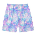Galaxy Mermaid Scales Pattern Print Men's Swim Trunks