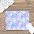 Galaxy Mermaid Scales Pattern Print Mouse Pad