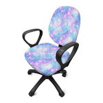 Galaxy Mermaid Scales Pattern Print Office Chair Cover