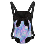 Galaxy Mermaid Scales Pattern Print Pet Carrier Backpack