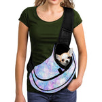 Galaxy Mermaid Scales Pattern Print Pet Sling Carrier