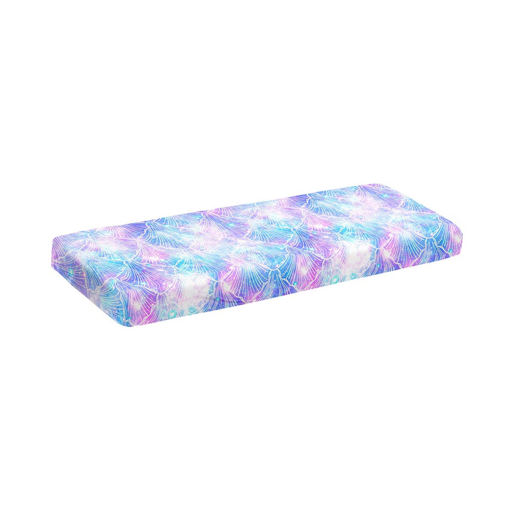 Galaxy Mermaid Scales Pattern Print Piano Keyboard Cover