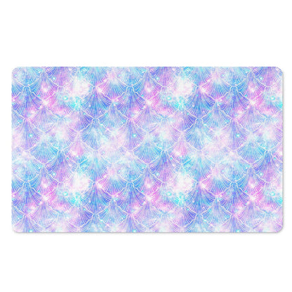 Galaxy Mermaid Scales Pattern Print Polyester Doormat