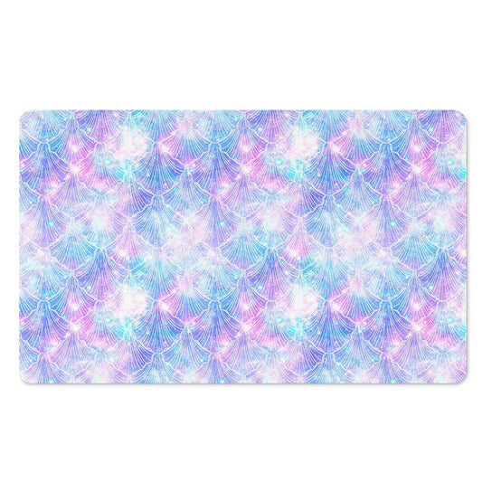 Galaxy Mermaid Scales Pattern Print Polyester Doormat