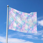 Galaxy Mermaid Scales Pattern Print Polyester Flag