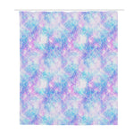 Galaxy Mermaid Scales Pattern Print Polyester Shower Curtain
