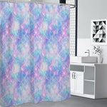 Galaxy Mermaid Scales Pattern Print Premium Shower Curtain