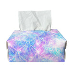 Galaxy Mermaid Scales Pattern Print Rectangle Tissue Box Cover