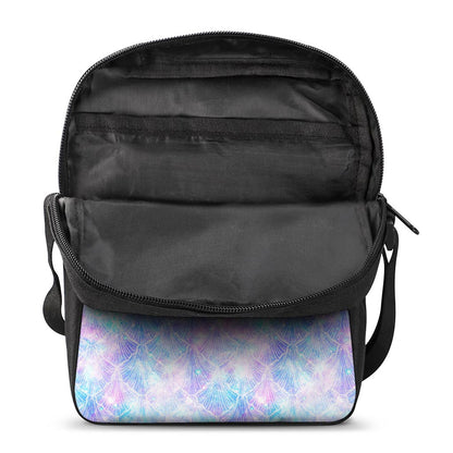 Galaxy Mermaid Scales Pattern Print Rectangular Crossbody Bag