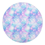 Galaxy Mermaid Scales Pattern Print Round Blanket