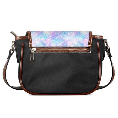 Galaxy Mermaid Scales Pattern Print Saddle Bag