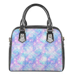 Galaxy Mermaid Scales Pattern Print Shoulder Handbag