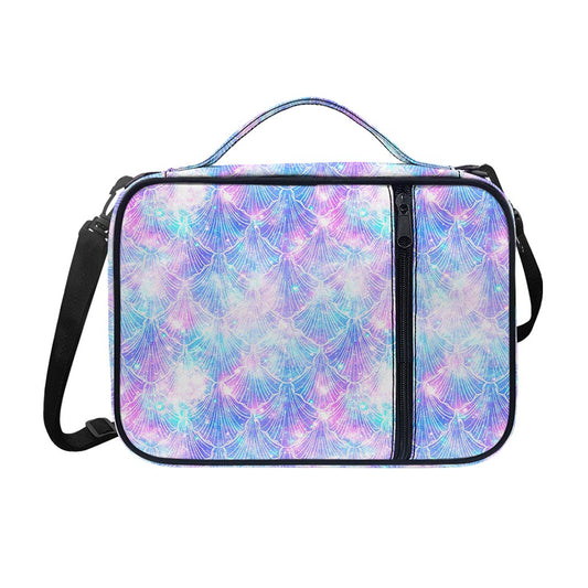 Galaxy Mermaid Scales Pattern Print Shoulder Strap Bible Bag
