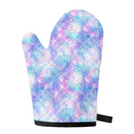 Galaxy Mermaid Scales Pattern Print Single Oven Mitt