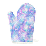 Galaxy Mermaid Scales Pattern Print Single Oven Mitt