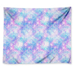 Galaxy Mermaid Scales Pattern Print Tapestry