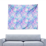 Galaxy Mermaid Scales Pattern Print Tapestry