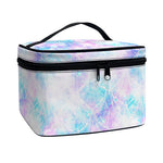 Galaxy Mermaid Scales Pattern Print Travel Makeup Bag