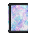 Galaxy Mermaid Scales Pattern Print Trifold Wallet