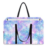 Galaxy Mermaid Scales Pattern Print Utility Tote Bag