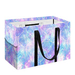 Galaxy Mermaid Scales Pattern Print Utility Tote Bag