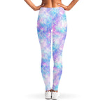 Galaxy Mermaid Scales Pattern Print Women's Leggings
