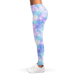Galaxy Mermaid Scales Pattern Print Women's Leggings