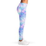 Galaxy Mermaid Scales Pattern Print Women's Leggings