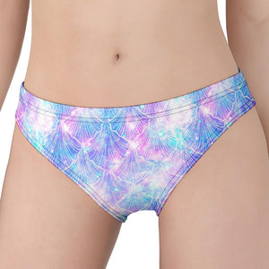 Galaxy Mermaid Scales Pattern Print Women's Panties