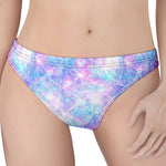 Galaxy Mermaid Scales Pattern Print Women's Thong