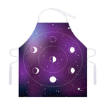 Galaxy Moon Phase Print Adjustable Apron
