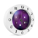 Galaxy Moon Phase Print Alarm Clock