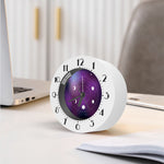 Galaxy Moon Phase Print Alarm Clock