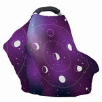 Galaxy Moon Phase Print Baby Seat Cover
