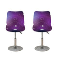 Galaxy Moon Phase Print Bar Stool Covers