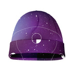 Galaxy Moon Phase Print Beanie