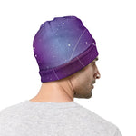 Galaxy Moon Phase Print Beanie