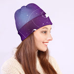 Galaxy Moon Phase Print Beanie