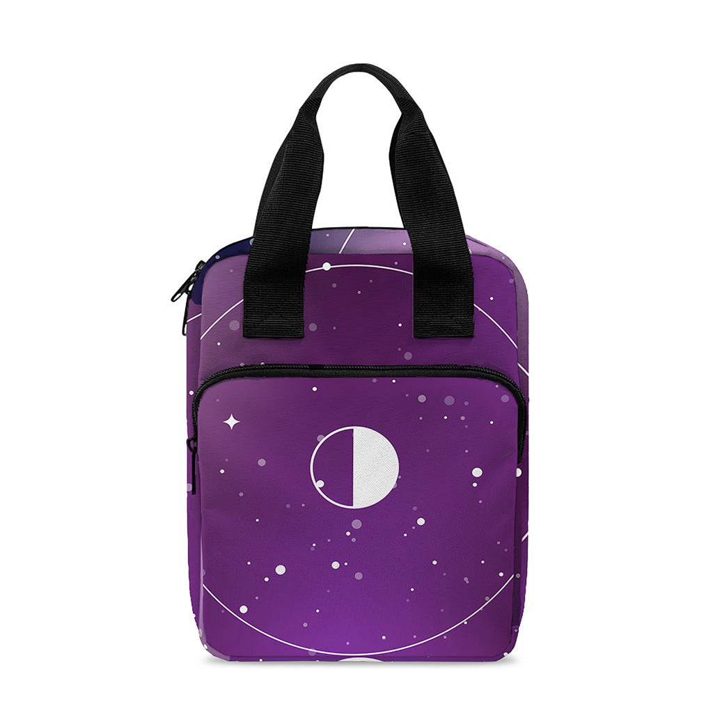 Galaxy Moon Phase Print Bible Tote Bag
