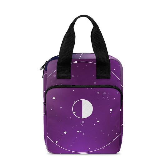 Galaxy Moon Phase Print Bible Tote Bag
