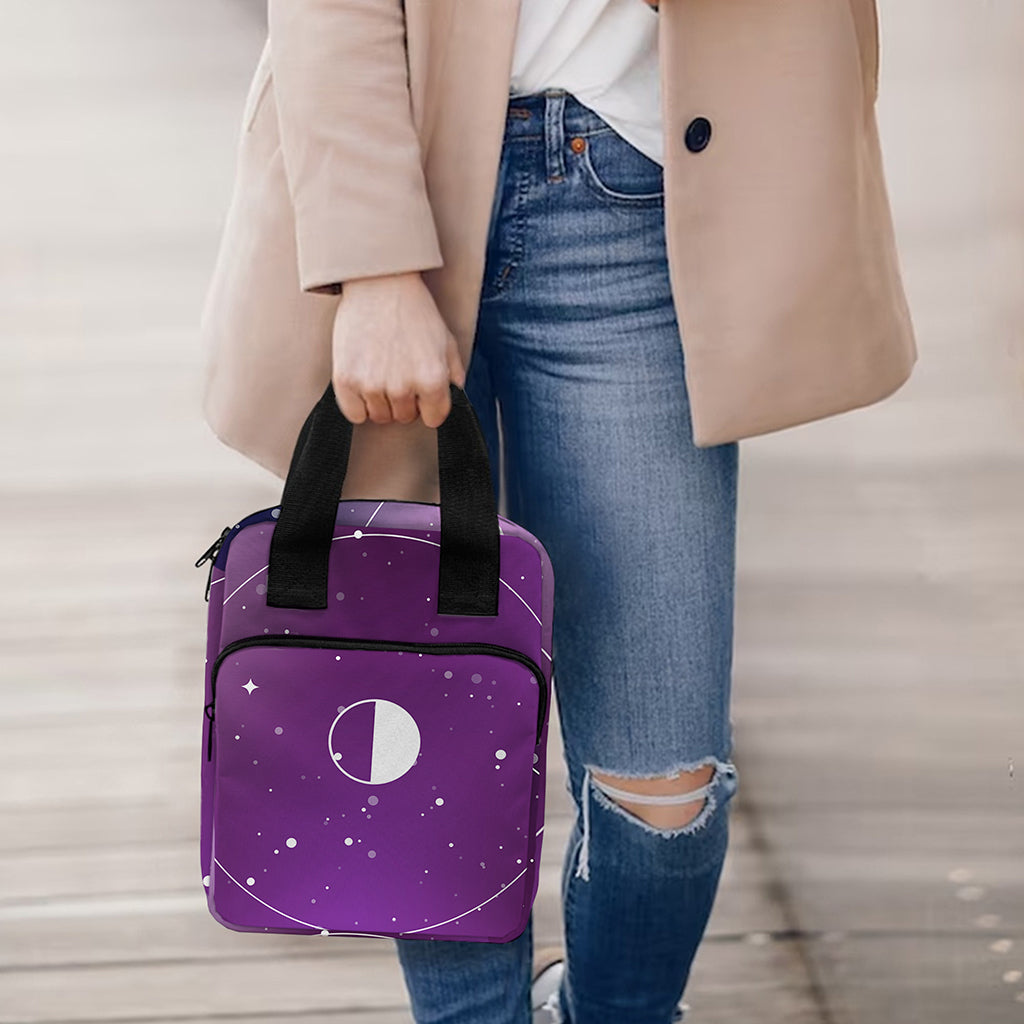 Galaxy Moon Phase Print Bible Tote Bag