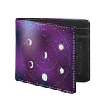 Galaxy Moon Phase Print Bifold Wallet