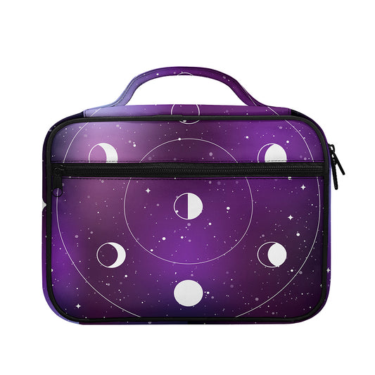 Galaxy Moon Phase Print Briefcase Bible Bag
