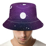Galaxy Moon Phase Print Bucket Hat