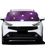 Galaxy Moon Phase Print Car Windshield Snow Cover