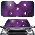 Galaxy Moon Phase Print Car Windshield Sun Shade