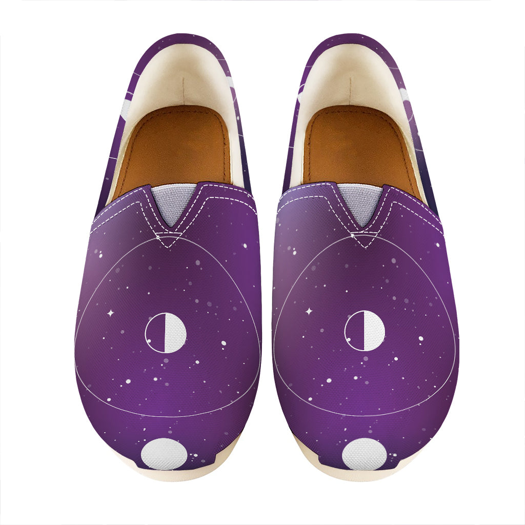 Galaxy Moon Phase Print Casual Shoes